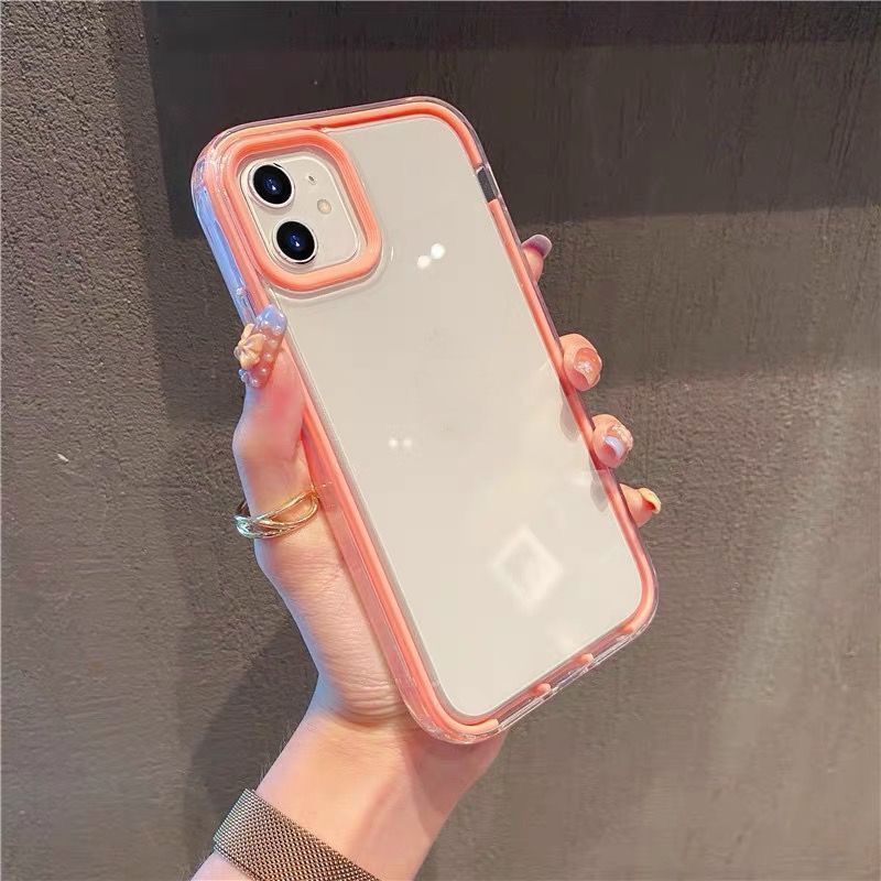 3 in 1 เคสไอโฟน for iPhone 11 13 17 16 15 14 12 Pro Max X XR XSMax 6 7 8 Plus เคสโทรศัพท์มือถือรวมทุกอย่างป้องกันการหล่น