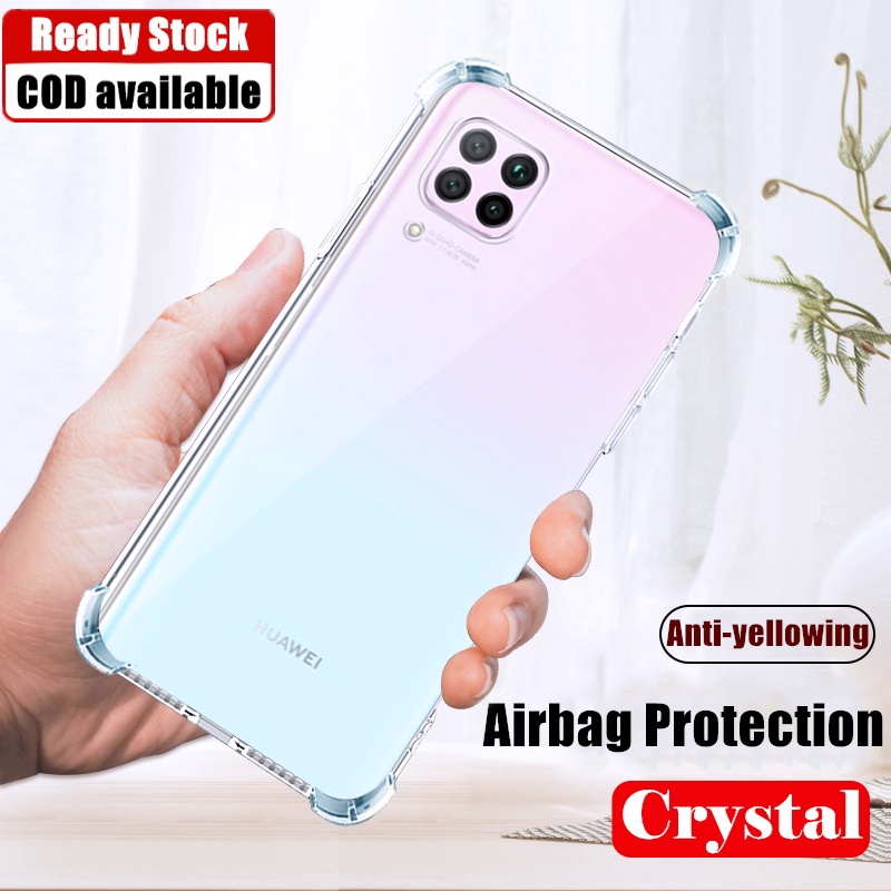 สําหรับ Huawei P40 Lite 4G JNY-LX1 L01A L02A L21A L21B L22A L22B ยืดหยุ่นซิลิโคนเหลวใส Anti-Yellowin