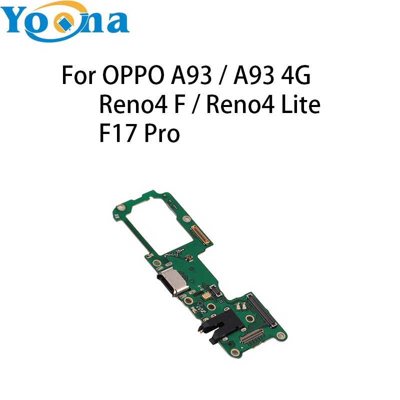 USB ชาร์จพอร์ตแจ็ค Dock Connector ชาร์จสําหรับ OPPO A93 / A93 4G / Reno4 F / Reno4 Lite / F17 Pro