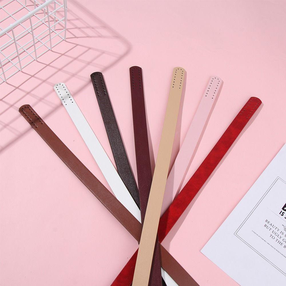 Qinyuz9 กระเป๋าเข็มขัด, PU หนัง Core Stitching สายคล้องไหล่, DIY กระเป๋าที่ถอดออกได้จับเปลี่ยนกระเป๋า