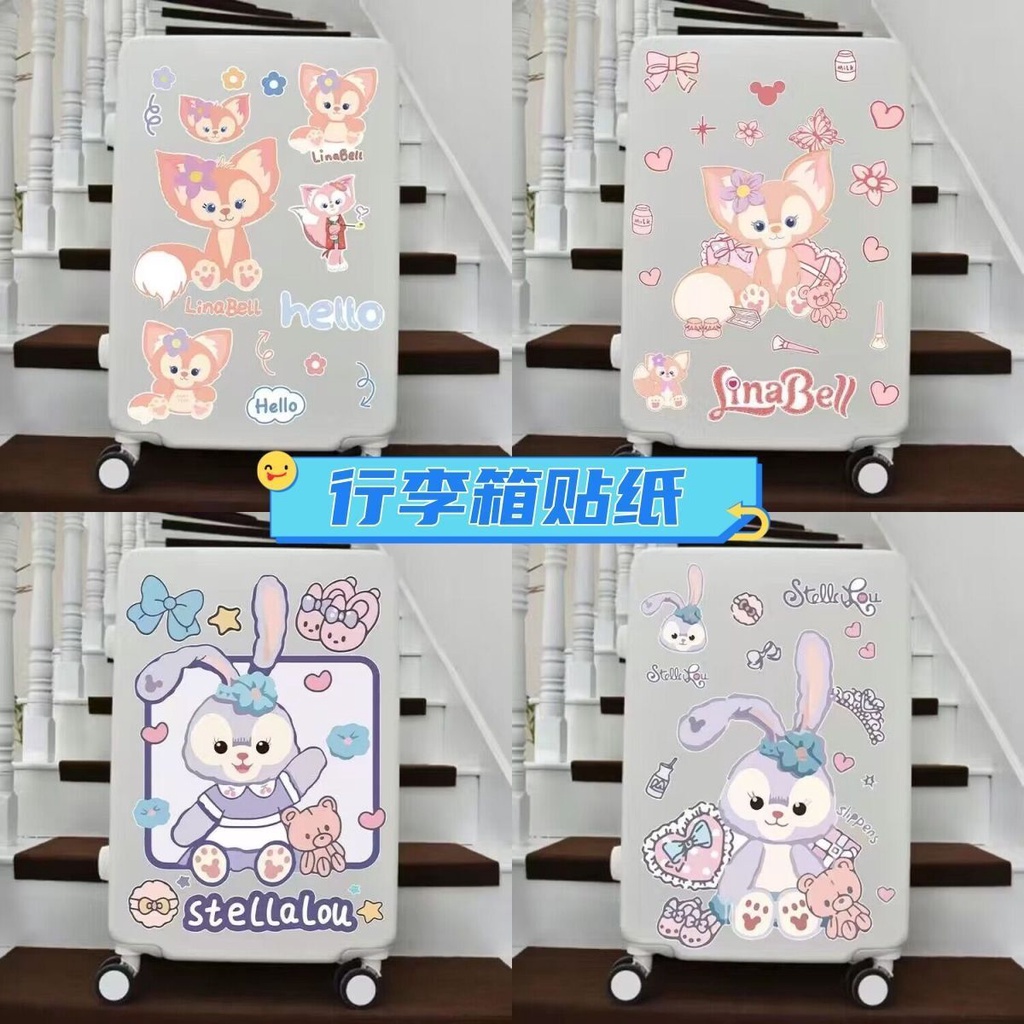 สติกเกอร์ ลายการ์ตูนดาวน่ารัก กันน้ํา สําหรับติดตกแต่งกระเป๋าเดินทาง แล็ปท็อป ตู้เย็น รถเข็น