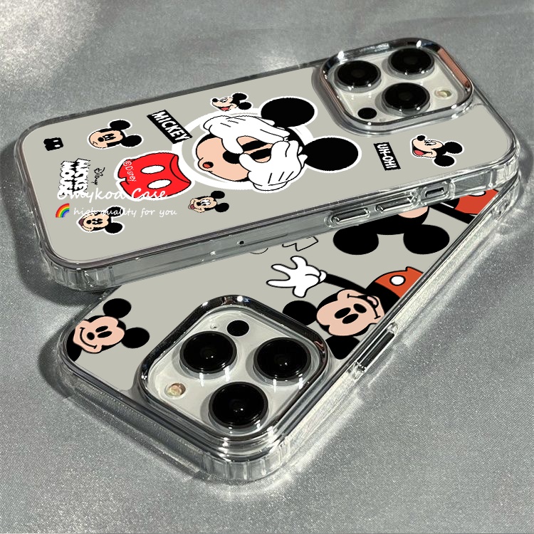 เคสซิลิโคนนิ่ม แบบใส ลายการ์ตูนน่ารัก กันตก สําหรับ iPhone 15 14 13 12 11 Pro Max XR 8 7 Plus SE 2020 X XS Max