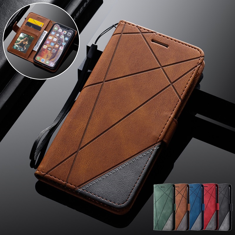 เคสโทรศัพท์หนัง ฝาพับ พร้อมช่องใส่บัตร กันกระแทก สําหรับ Samsung Galaxy A51 A50 A14 A54 A34 A13 A23 A12 A03 A10 A30s
