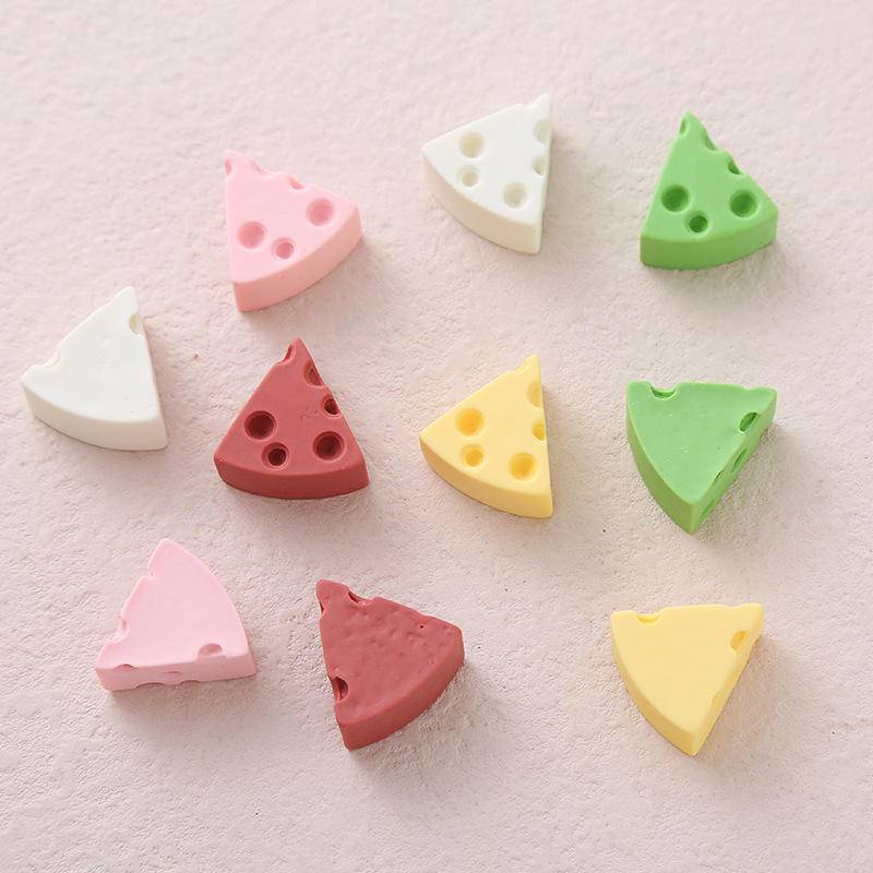 น่ารักชีสชีสเรซิ่นอุปกรณ์เครื่องประดับครีมหมากฝรั่งเคสโทรศัพท์ถ้วยน้ําตู้เย็นสติกเกอร์ทําเองกิ๊บหลุมรองเท้าหัวเข็มขัดรองเท้าดอกไม้ตกแต่งปะ