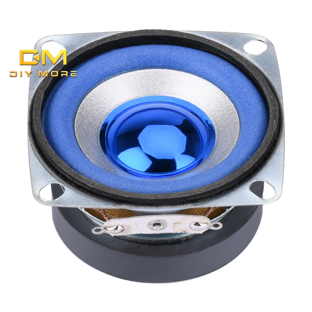 Diymore 2 นิ้ว 5W 4 โอห์ม ลําโพงความถี่เต็ม สีฟ้า 52 มม. สี่เหลี่ยม 5W 3R ลําโพงขนาดเล็ก