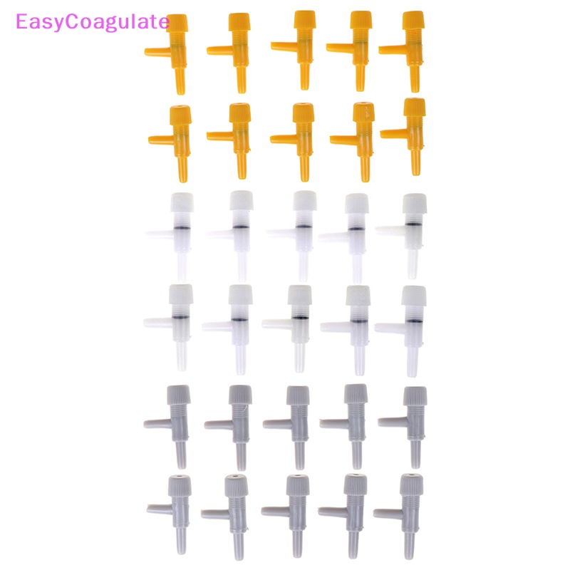 Eas วาล์วควบคุมการไหลของออกซิเจน ท่ออากาศ สําหรับตู้ปลา 10 ชิ้น Ate