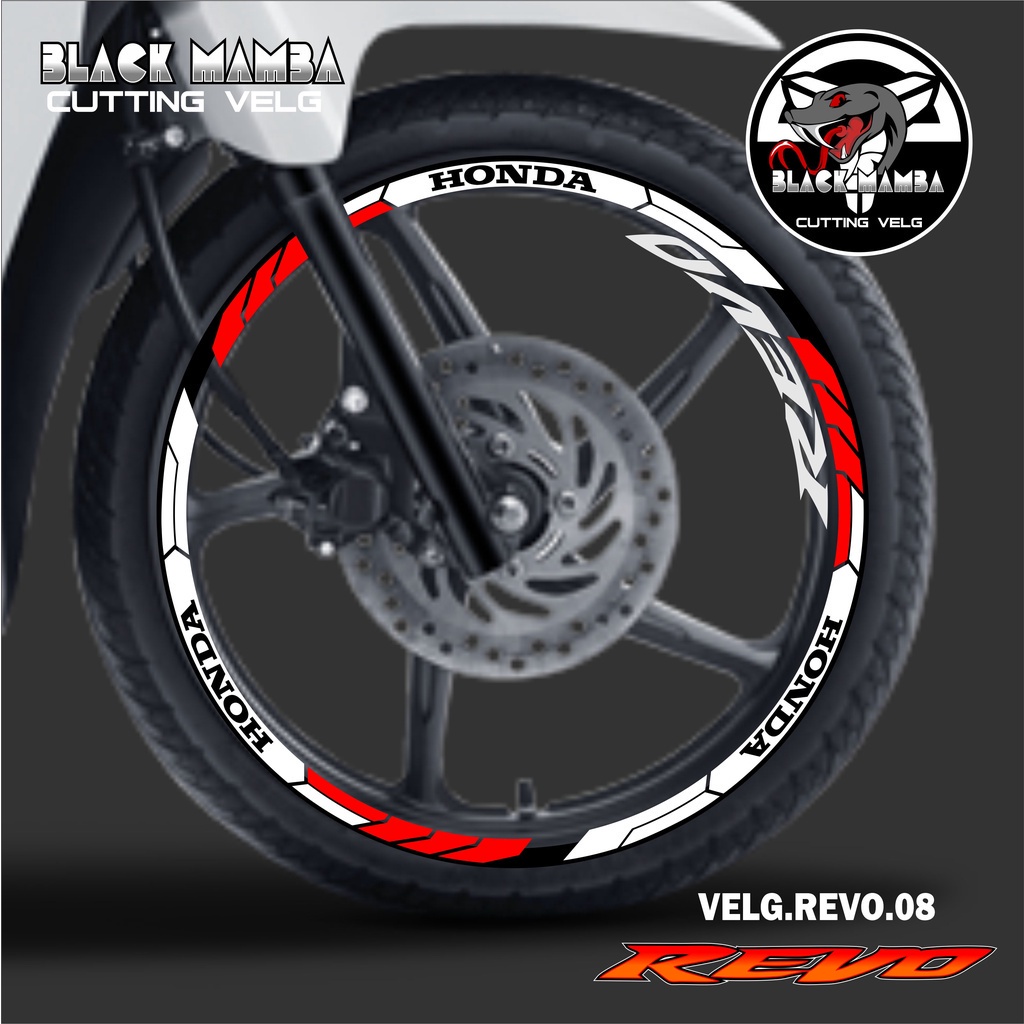 สติกเกอร์ตัดขอบล้อ REVO- STICKER LIS LIST Variation Tires / VELG HONDA REVO 08