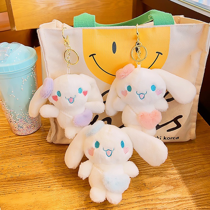 พวงกุญแจ จี้ตุ๊กตาฟิกเกอร์ Sanrio Cinnamon Hello Kitty Kuromi My Melody น่ารัก เหมาะกับของขวัญ ของเล่นสําหรับเด็กผู้หญิง