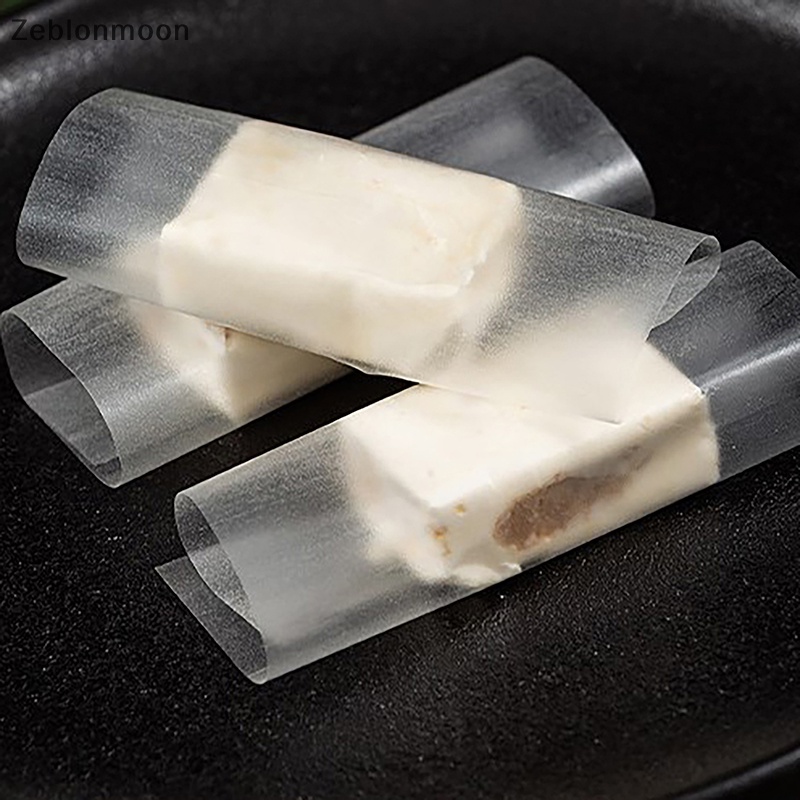 [moon] กระดาษห่อขนมหวาน เคลือบน้ําตาล กินได้ 100 500 แผ่น (ม.)