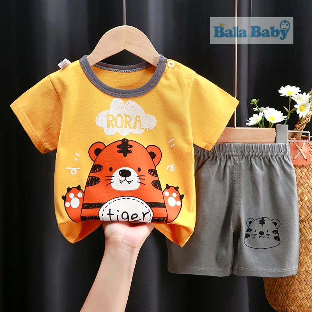 ชุดเด็ก เสื้อผ้าเด็ก เซทเสื้อ+กางเกงขาสั้น size 80-110 cm DXT37 thumbnail 5