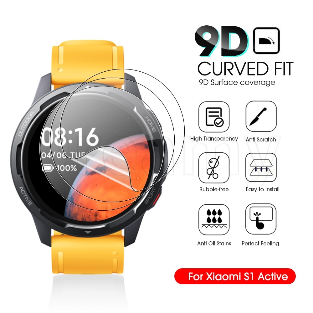 [ขายดี] ฟิล์มไฮโดรเจล TPU 9D กันน้ํามัน สําหรับ Xiaomi Watch S1 Active Hydrogel