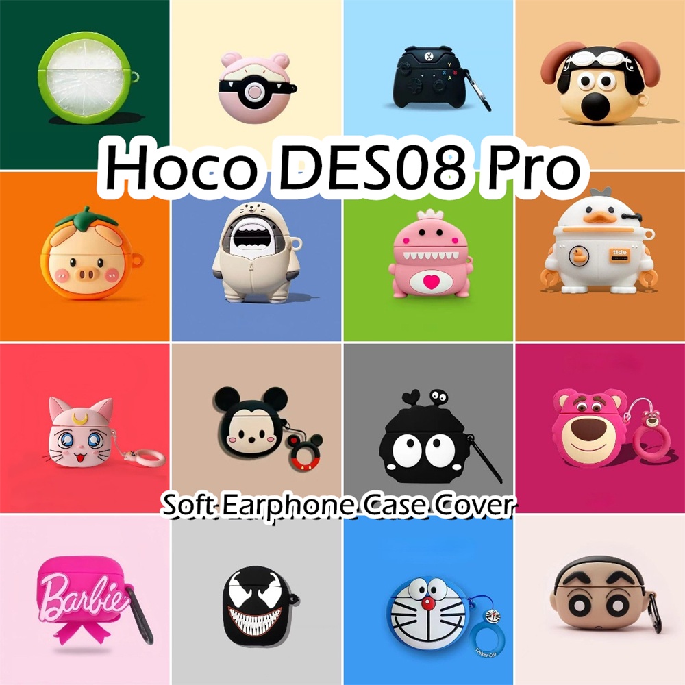 พร้อมส่ง!สําหรับ Hoco DES08 Pro เคส Case การ์ตูนน่ารักคู่ ซิลิโคนนุ่ม เคส เคสหูฟัง NO.4
