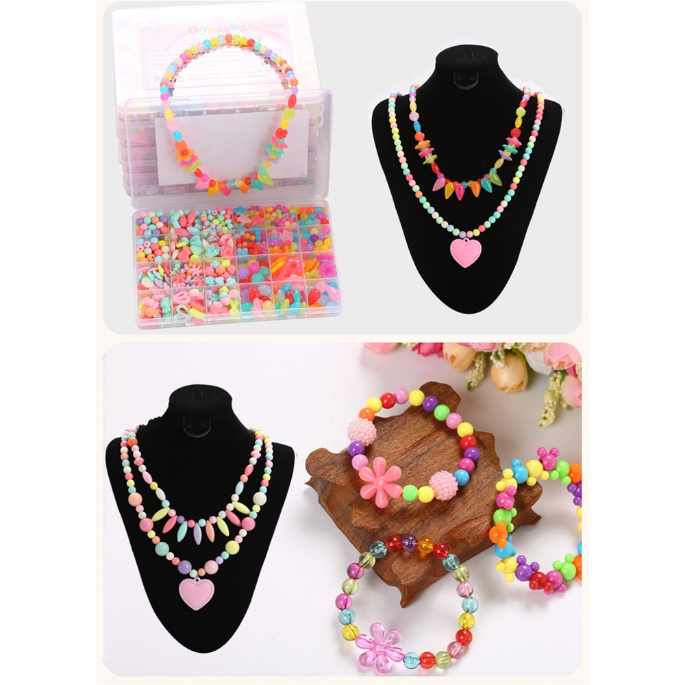 พร้อมส่ง ลูกปัดเม็ดทราย DIY พร้อมกล่อง 15 สีขนาด 4mm อุปกรณ์พร้อมทำครบชุด ร้อยสร้อยข้อมือลูกปัดแหวนเองอินเทอร์เฟซแฟชั่น