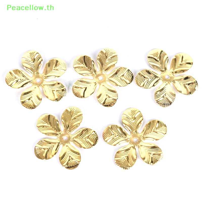 Peacellow ชุดเครื่องประดับโลหะ ลายดอกไม้ สไตล์วินเทจ DIY 50 ชิ้น ต่อชุด