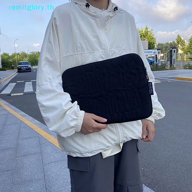Remitglory กระเป๋าเคสใส่แล็ปท็อป แท็บเล็ต กันกระแทก ปักลายน่ารัก สําหรับ Macbook Ipad 11 13 14 นิ้ว Samsung TH