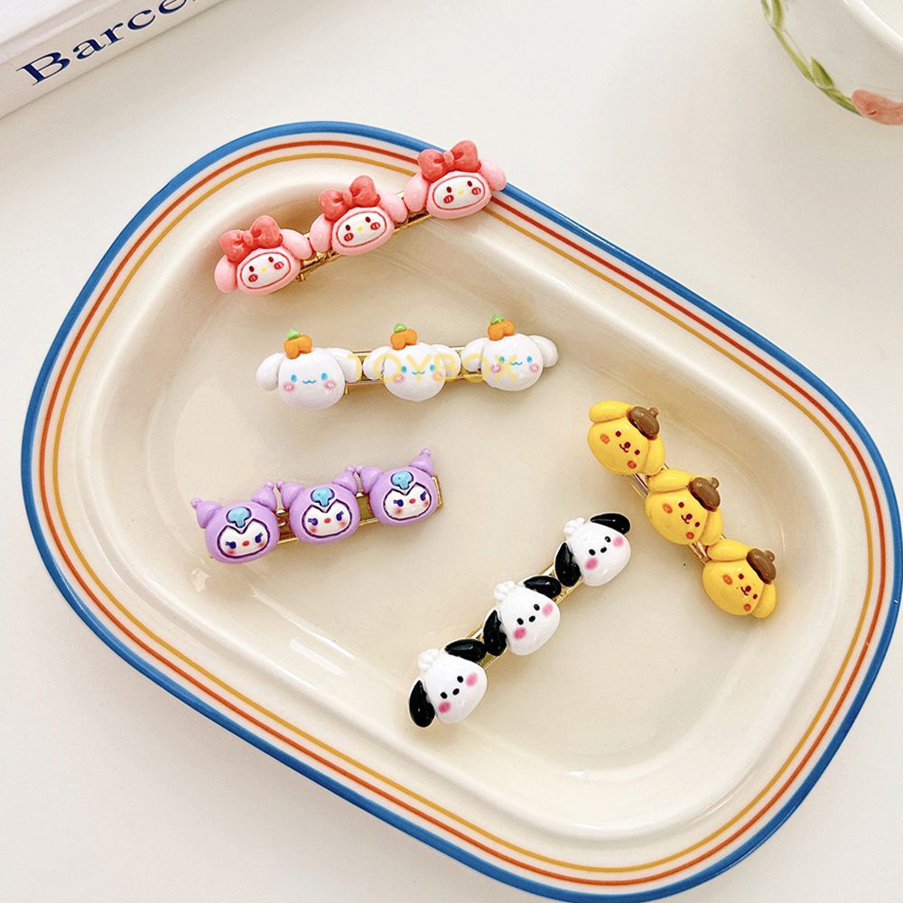 Sanrio กิ๊บติดผม ลายการ์ตูนสุนัขพุดดิ้ง คุโรมิ น่ารัก สําหรับผู้หญิง
