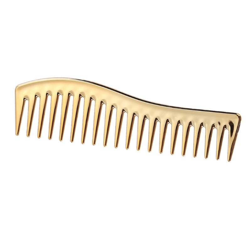 CI Electroplated หวีผมแปรงผมมืออาชีพร้านตัดผมหวีผมจัดแต่งทรงผม ราคา ถูกที่สุด ดีลบีเคเค แกลเลอรีภาพที่ 7