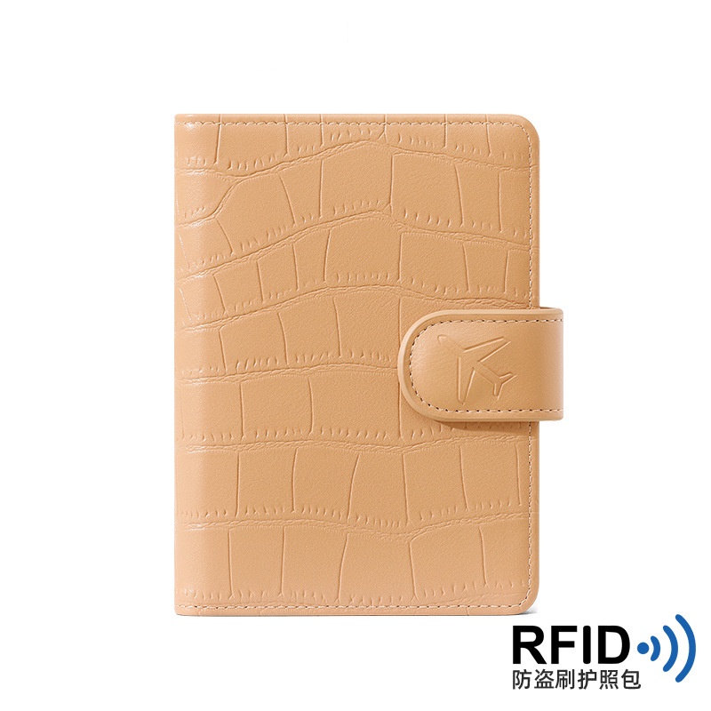 กล่องหนัง PU ใส่หนังสือเดินทาง อเนกประสงค์ ลายหิน RFID เรียบง่าย สําหรับเดินทาง