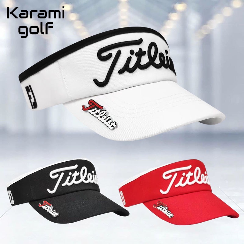Karami ใหม่❗❗ระบายอากาศ หมวกกอล์ฟ กันแดดgolf cap ครึ่งใบ ปรับขนาดได้ มีหลายสีให้เลือก รหัสสินค้า：MTI010