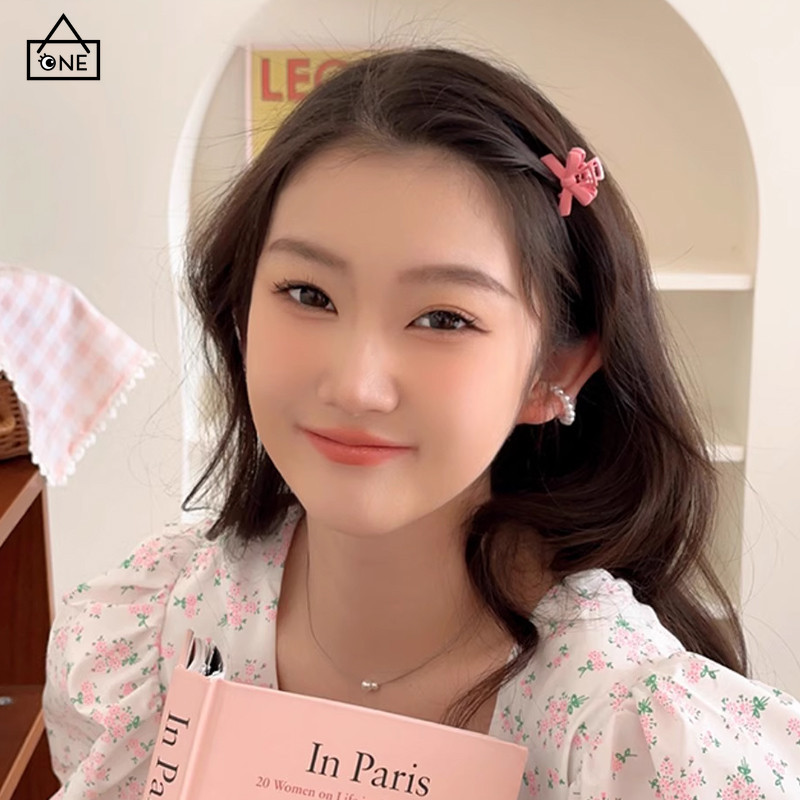 COD หวานโบว์คลิปผมหางม้าสูงเจ้าหญิงหัวมินิจับคลิป Fine Lolly คลิป-a.one