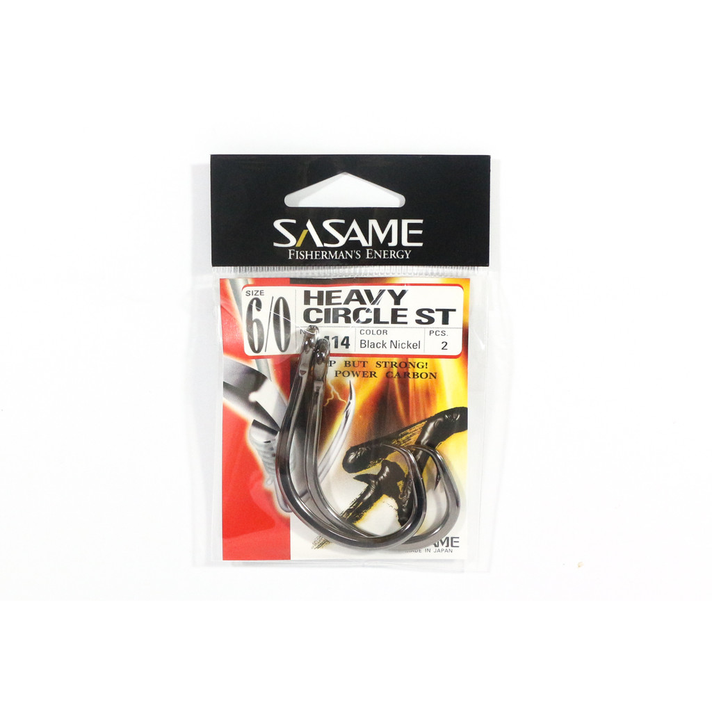 Sasame F-414 Heavy Circle ST Bait Hook ขนาด 6/0 (9473)