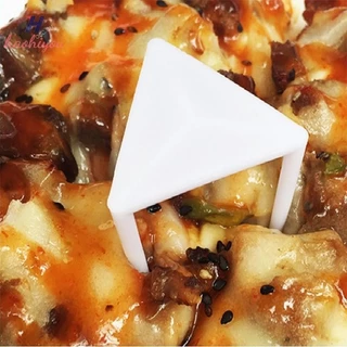 <haohiyou> 100 ชิ้น Pizza Saver Stands Fixing Rack ผู้ถือพิซซ่าพิซซ่าบรรจุขาตั้งกล้องพลาสติก Stack