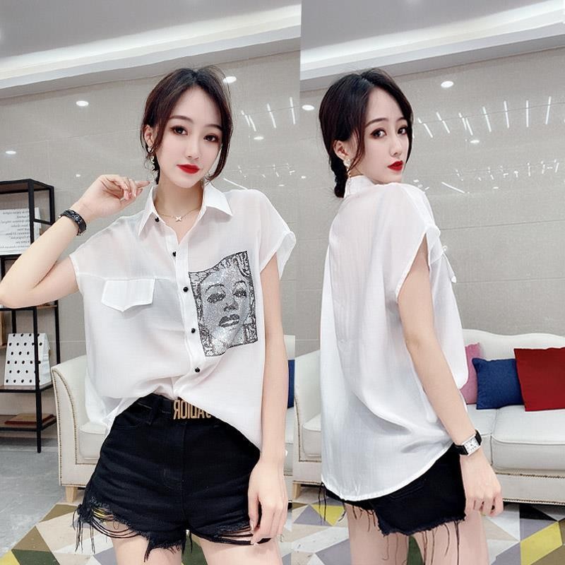 ⭐Fern Shop เสื้อเชิ้ตแขนสั้นฤดูร้อนสำหรับผู้หญิง