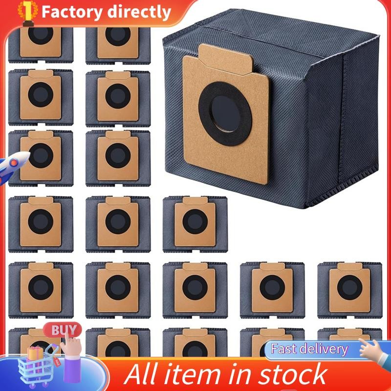In stock-20 Pack ถุงเก็บฝุ่นสําหรับ Eufy X10 Pro Omni & X8 Pro Self-Empty Station,2.5L เครื่องดูดฝุ่