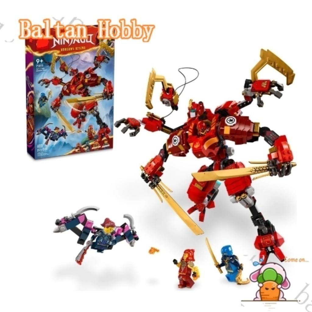 Ba Hobby HN3X เข้ากันได้กับ Ninjago 71812 Kais Ninja Climbing Mech EN5 บล็อกตัวต่อของเล่น