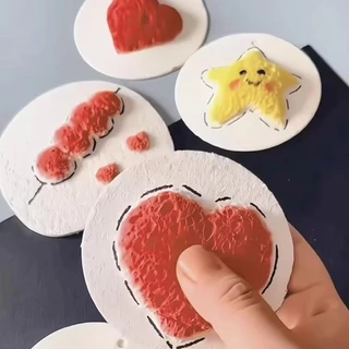 30 ชิ้น 3D วาด Magic ผ้าใบฟองน้ําพร้อมแปรงน้ํา DIY เด็กภาพวาดกระดาษ 3D Art วาดกระดาษ