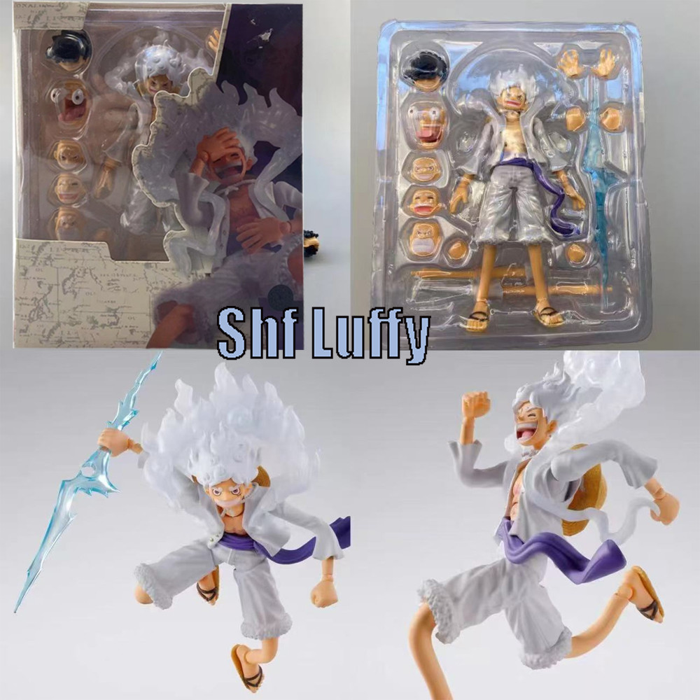Action Figure One Piece SHF Luffy Gear 5 Nika Articulado Zoro Ace Action Figure