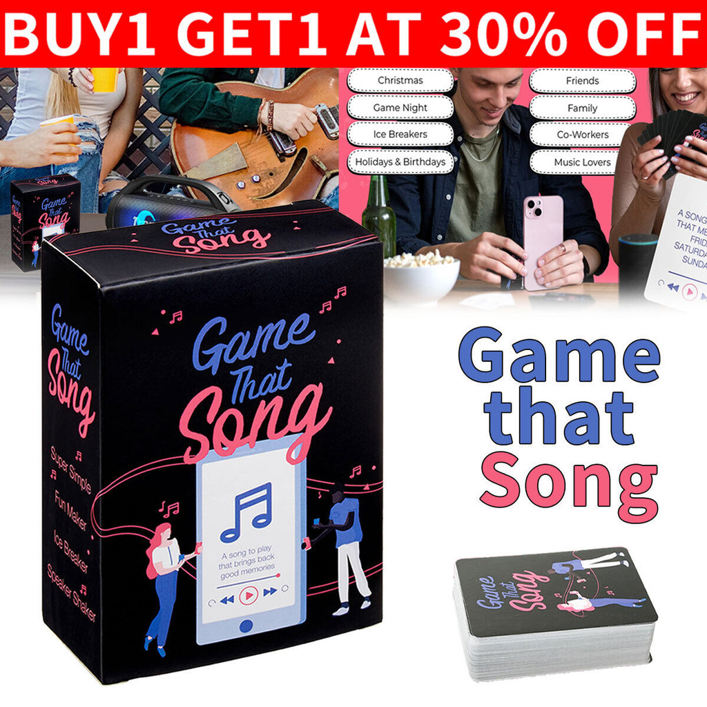 Game That Song-Fun Music Card Game for Adults and Teens-Compete to Play The Song