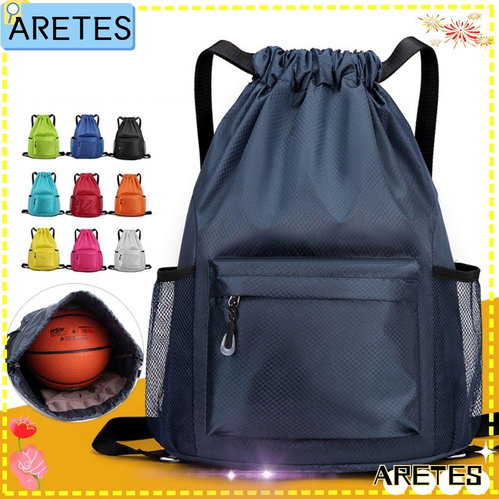 กระเป๋าเป้หูรูด APEES, กระเป๋าเป้สะพายหลังอเนกประสงค์ความจุขนาดใหญ่ 5 สี, เชือกรูด คุณภาพสูงกันน้ําล้างทําความสะอาดได้กระเป๋าเป้สะพายหลังนักเรียนโรงเรียน