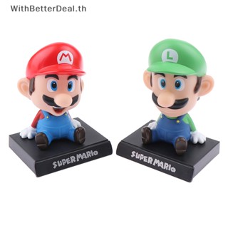 Better Bros Luigi โมเดลตุ๊กตาฟิกเกอร์การ์ตูนอนิเมะ เขย่าหัว ของขวัญคริสต์มาส ของเล่นสําหรับเด็ก