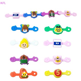 (KFL) ขายดี คลิปแม่เหล็ก ขูดสายเคเบิล DIY 3 คลิป ของเล่นมอนเตสซอรี่ สําหรับเด็ก 10 ชิ้น