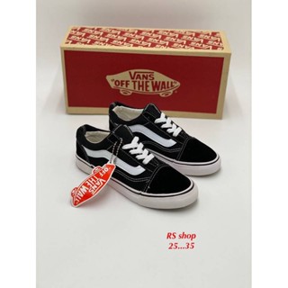 รองเท้าเด็ก old skool sz.25-36 *ดำ* ใส่แล้วเท่ เบา นุ่มเท้า รองเท้าผ้าใบแบบสวม รองเท้าเด็ก 99B025