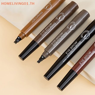 Onehome ดินสอเขียนคิ้ว เนื้อลิขวิด กันน้ํา 4 จุด มีให้เลือก 5 สี TH