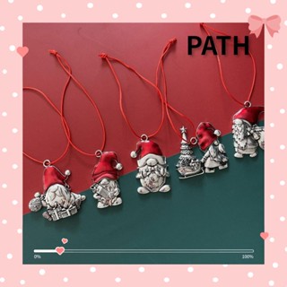 Path จี้โลหะ รูปซานตาคลอส คริสต์มาส หมุนได้ สําหรับตกแต่งบ้าน