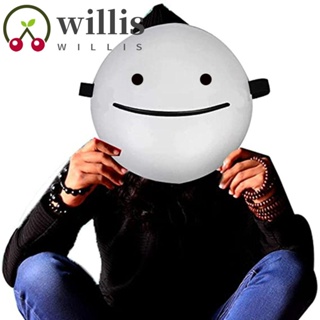 Willis หน้ากากคอสเพลย์ หมวกกันน็อค ลายหน้ายิ้ม สีขาว