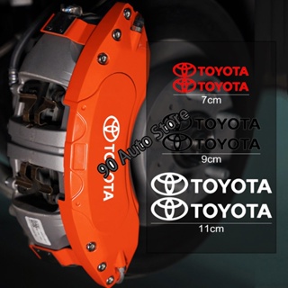 สติกเกอร์ฟิล์ม ตราสัญลักษณ์ คาลิปเปอร์ ติดตัวรถยนต์ สําหรับ ToyotaTRD Yaris Camry Vios Corolla 6 ชิ้น