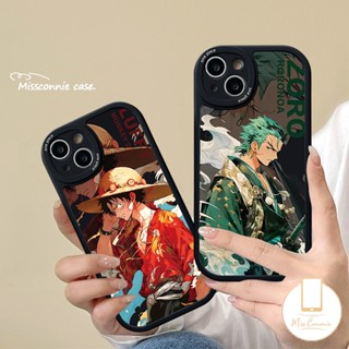 เคสโทรศัพท์มือถือแบบนิ่ม ลายการ์ตูนลูฟี่ โซโร วันพีซ สําหรับ Oppo A57 A16 A15 A74 A78 A9 A96 A12 A5s A1K A55 A53 A95 A76 A58 A17K A16E A92 A7 A31 A77s A3S A54 A5 A16K Reno 5F 7Z 8T เคส