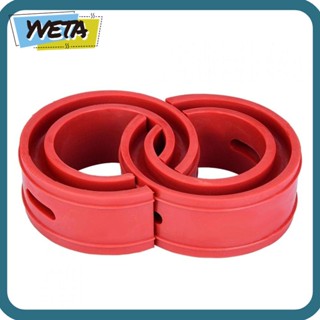 Yveta บัฟเฟอร์โช๊คอัพรถยนต์ ยาง สีแดง 112 มม. 2 ชิ้น