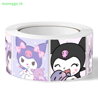 Monnygo สติกเกอร์เทปซีล ลายการ์ตูนน่ารัก สําหรับตกแต่งสมุดภาพ 500 ชิ้น ต่อม้วน