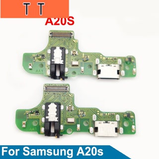  บอร์ดพอร์ตชาร์จ USB พร้อมไมโครโฟน สายเคเบิลอ่อน แบบเปลี่ยน สําหรับ Samsung Galaxy A20S SM-A2070 A207