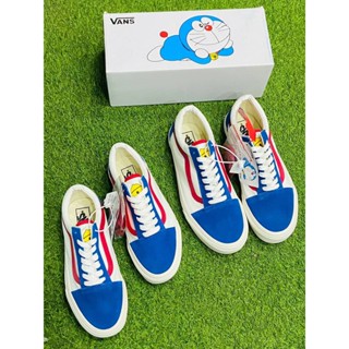 รองเท้าผ้าใบ พิมพ์ลาย Doraemon X v_ans Sk8 reissue สําหรับผู้ชาย ผู้หญิง ไซซ์ 36-44