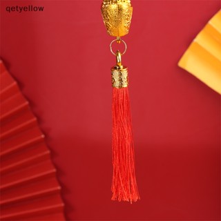 Qetyellow จี้พลาสติก รูปมังกรนําโชค สีทอง สําหรับแขวนตกแต่ง ของขวัญปีใหม่ 2024 1 ชิ้น