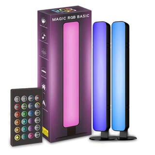 โคมไฟ LED RGB ควบคุมด้วยเสียง สําหรับตกแต่งห้องนอน ข้างเตียง บาร์