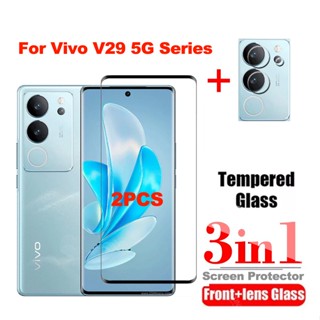 Vivo V29 5G Vivo V27 Pro 5G V27e ฟิล์มกระจกนิรภัยกันรอยหน้าจอ แบบเต็มจอ สําหรับ