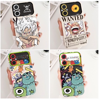 เคส OPPO RENO 8T 7Z 8Z 5 6 8 5G เคสโทรศัพท์มือถือ ซิลิโคนนุ่ม ลายการ์ตูนลูฟี่ วันพีซ มอนสเตอร์น่ารัก สําหรับ