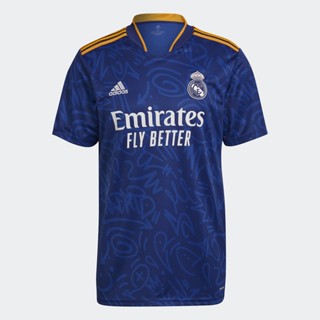 adidas ฟุตบอล เสื้อฟุตบอลชุดเยือน Real Madrid 21/22 Unisex สีน้ำเงิน H40942